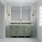 James Martin Vanities Brittany 60in Double Vanity, Smokey Celadon w/ 3 CM Eternal Jasmine Pearl Top 650-V60D-SC-3EJP - alternate 3